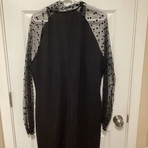 Black fitted and lace SHEIN curve dress